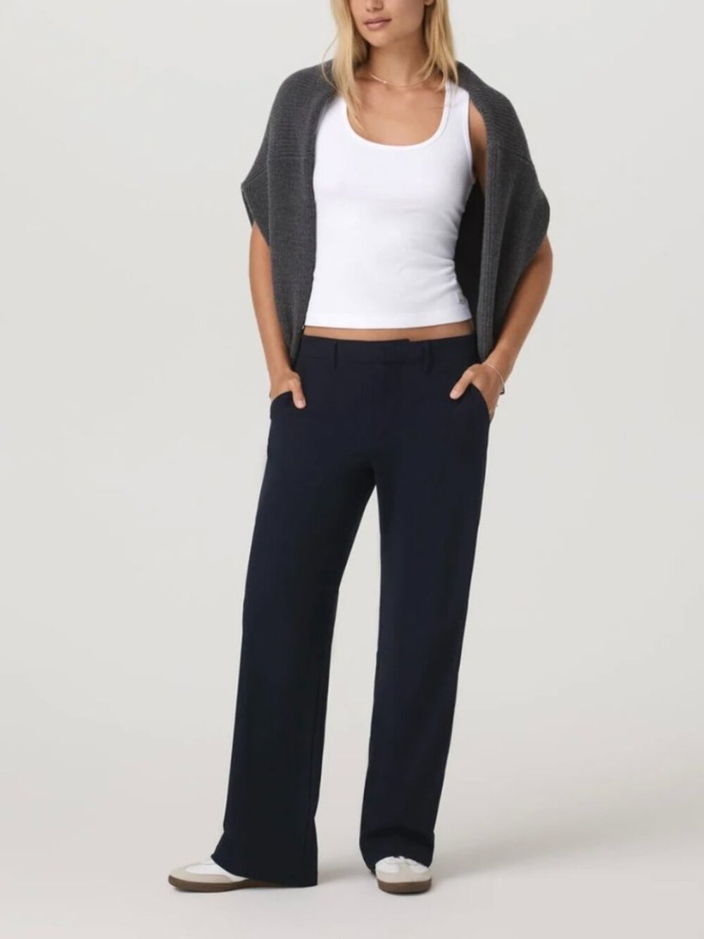 Vuori Women’s Miles Black Wide Leg Trouser XL Office